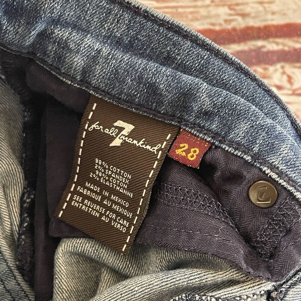7 For all Mankind Givenevere Jeans Size 28W‎ 30L Women's - Picture 5 of 11